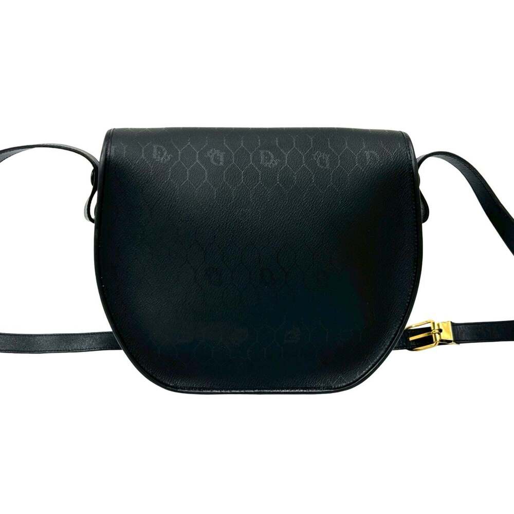 CHRISTIAN DIOR Vintage Black Leather Shoulder Bag - Picture 3 of 10